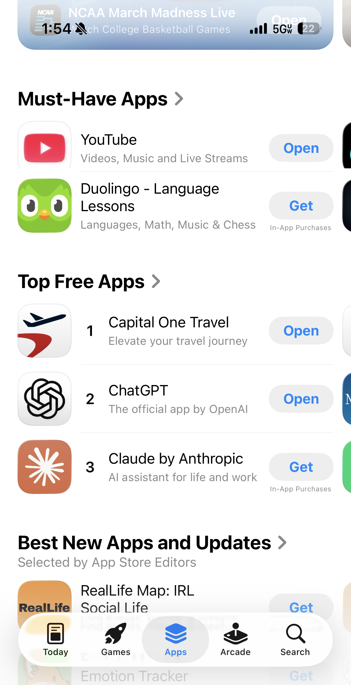 App Store screenshot — Capital One Travel #1 Top Free App